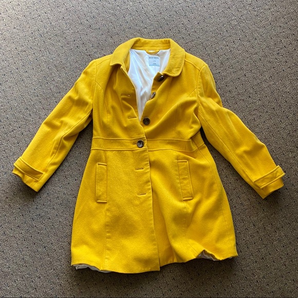 Old Navy Jackets & Blazers - Old Navy Yellow Coat
